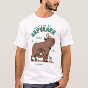 Lustige Capybara-Anatomie T-Shirt