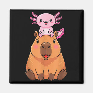 Lustige Capybara Axolotl Kawaii Kinder Jungen Mädc Magnet