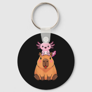Lustige Capybara Axolotl Kawaii Kinder Jungen Mädc Schlüsselanhänger