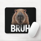 Lustige Capybara Bruh Mousepad (Mit Mouse)
