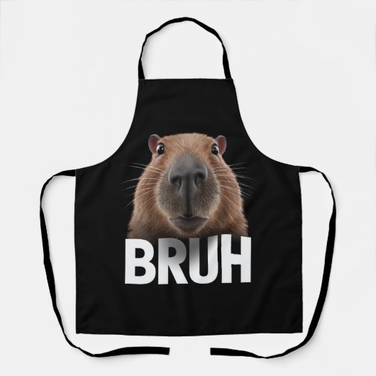 Lustige Capybara Bruh Schürze (Vorderseite)
