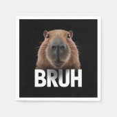 Lustige Capybara Bruh Serviette (Vorderseite)