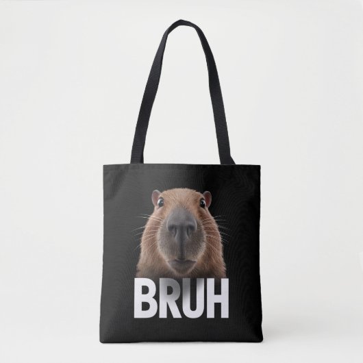 Lustige Capybara Bruh Tasche (Vorderseite)
