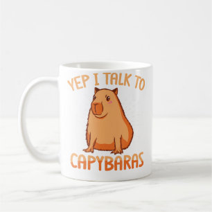 Lustige Capybara Carpincho Jep, ich rede mit Capyb Kaffeetasse