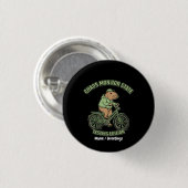 Lustige Capybara-Chaos-Monitor-State-Testing-Editi Button (Vorne & Hinten)