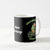 Lustige Capybara-Chaos-Monitor-State-Testing-Editi Kaffeetasse (VorderseiteRechts)