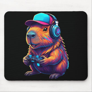 Lustige Capybara Gamer Gaming Videospiele Capybara Mousepad