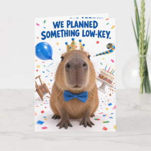 Lustige Capybara-Geburtstagskarte Fisheye-Tier H Karte