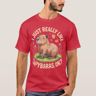 Lustige Capybara-Kunst für Männer Frauen Kinder Ca T-Shirt