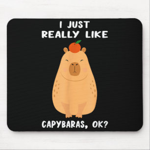 Lustige Capybara-Kunst für Männer Frauen Kinder Na Mousepad