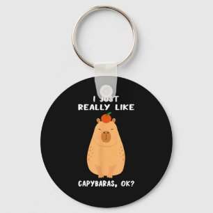 Lustige Capybara-Kunst für Männer Frauen Kinder Na Schlüsselanhänger