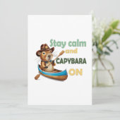 lustige Capybara Liebhaber Geschenk ,niedliche Cap Einladung (Stehend Vorderseite)
