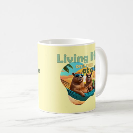 lustige Capybara Liebhaber Geschenk ,niedliche Cap Kaffeetasse (VorderseiteRechts)