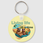 lustige Capybara Liebhaber Geschenk ,niedliche Cap Schlüsselanhänger (Rückseite)