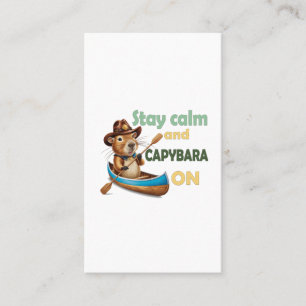 lustige Capybara Liebhaber Geschenk ,niedliche Cap Visitenkarte