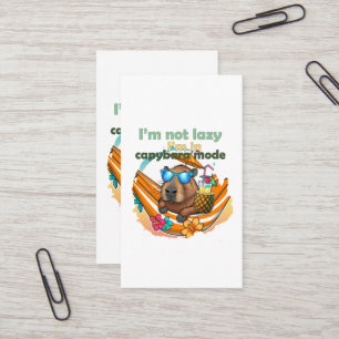 lustige Capybara Liebhaber Geschenk ,niedliche Cap Visitenkarte