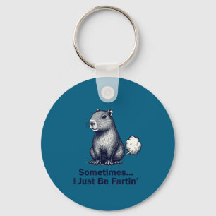 Lustige Capybara Manchmal Furze ich einfach nur De Schlüsselanhänger