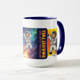 Lustige Capybara-Morgen-Raketen-Treibstoff-Vater-W Tasse