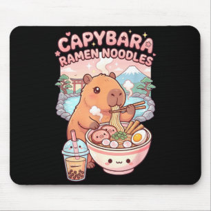 Lustige Capybara-Nudel-Ramen kawaii Capybara beim  Mousepad