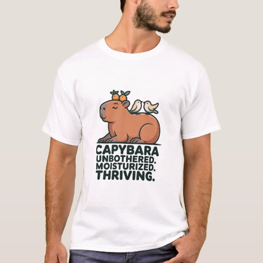 Lustige Capybara T-Shirt (Vorderseite)