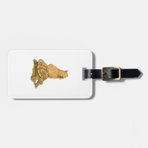 Lustige Capybara-Tier-Schildkröte Süße Capybara Gepäckanhänger