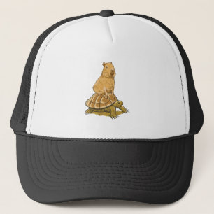 Lustige Capybara Tier Schildkröte Süße Capybara Truckerkappe