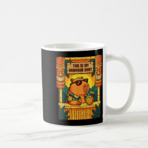 Lustige Capybara Tiki Bar Hawaiian Aloha Tropisch Kaffeetasse