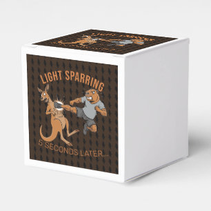 Lustige Capybara vs Kangaroo Leichtes Sparring MMA Geschenkschachtel