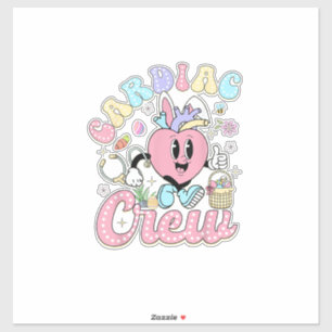 Lustige Cardiac Crew Ostertag CVICU Krankenschwest Aufkleber