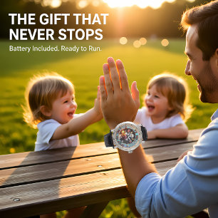 Lustige Cartoon-Adorable-Kuh-Lustige-Textkunst Armbanduhr