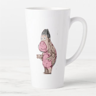 Lustige Cartoon-Affe & Affen-Skizze Milchtasse