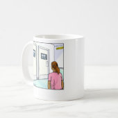 Lustige Cartoon-Becher-Radiologie Kaffeetasse (Vorderseite Links)