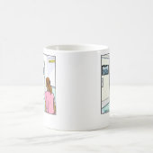 Lustige Cartoon-Becher-Radiologie Kaffeetasse (Mittel)