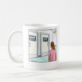 Lustige Cartoon-Becher-Radiologie Kaffeetasse (Links)