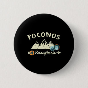 Lustige Cartoon-Bergwander-Patches Poconos Penn Button