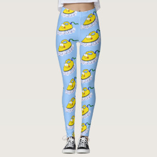 Lustige Cartoon-Bügeleisen-Wäsche-Illustration Leggings