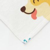 lustige Cartoon Corgis Hunde Fleecedecke (Ecke)