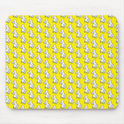 Lustige Cartoon-Ente oder Pinguin Mousepad (Vorne)