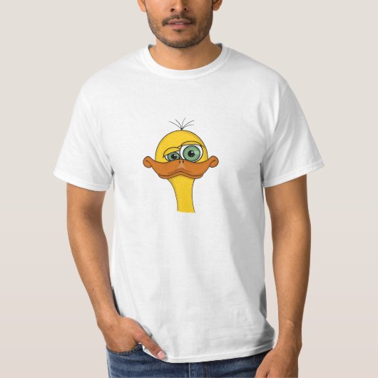 Lustige Cartoon-Ente T-Shirt (Vorderseite)
