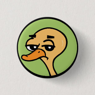 LUSTIGE CARTOON-ENTEN-RUNDER KNOPF BUTTON