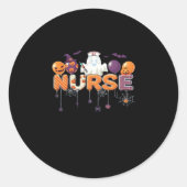 lustige Cartoon Geisterschwester - Heiße Nurse Hal Runder Aufkleber (Vorderseite)