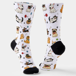 Lustige Cartoon-Haustier-Socken   Süße Katzen & Hu Socken