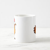 Lustige Cartoon-Hühner-Illustration Kaffeetasse (Mittel)