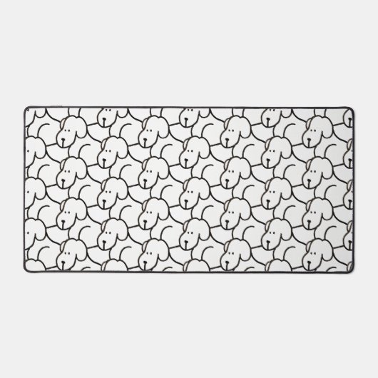 Lustige Cartoon-Hunde auf Schreibtischunterlage si (Vorderseite)