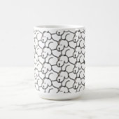 Lustige Cartoon-Hunde sitzen  Kaffeetasse (Mittel)