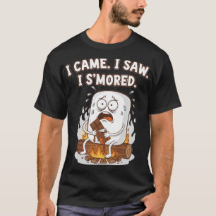 Lustige Cartoon Ich kam Ich sah Ich Smored T-Shirt