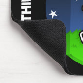 LUSTIGE CARTOON-KUH-UFO-ABDUKTIONS-MAUSUNTERLAGE MOUSEPAD (Ecke)