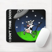 LUSTIGE CARTOON-KUH-UFO-ABDUKTIONS-MAUSUNTERLAGE MOUSEPAD (Mit Mouse)