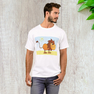 Lustige Cartoon-Löwe in der Sonnen-Safari-Tier T-Shirt