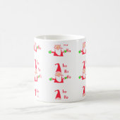 Lustige Cartoon-Maus-Weihnachtsmann-Kollektion. Kaffeetasse (Mittel)